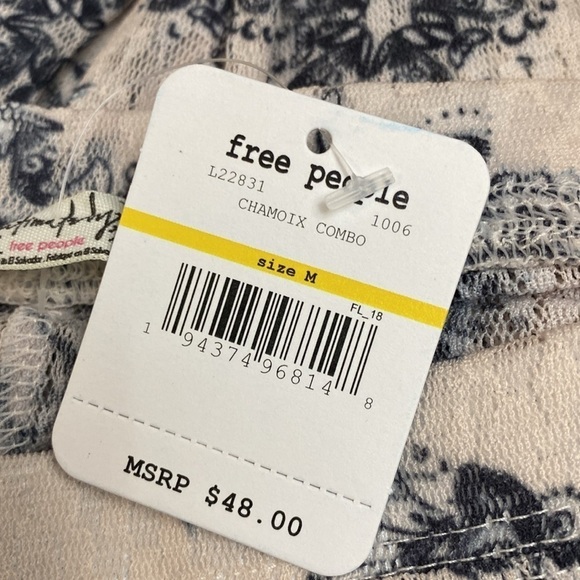 Free People Layered In Lace Legging Ivory Combo Medium NWT - Picture 8 of 8